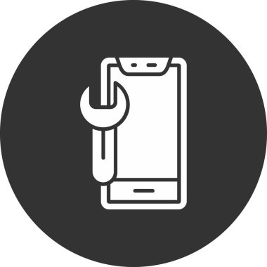 Kişisel ve ticari kullanım için mobil vektör simgesi simgesi vektör çizimi..