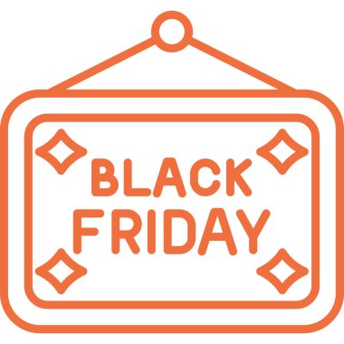 Siyah Cuma etiket simgesi