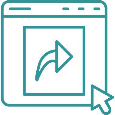 Tarayıcı penceresi internet simgesi - taslak biçimi