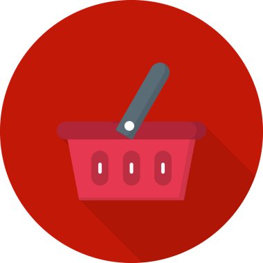 Alışveriş sepetinin vektör illüstrasyonu