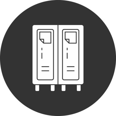 iki dizin vektör simgesi, satır illüstrasyon tasarımı