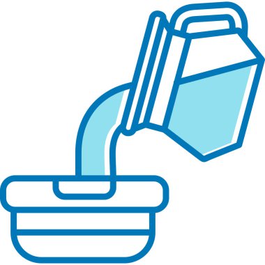 Süt. Web simgesi basit illüstrasyon