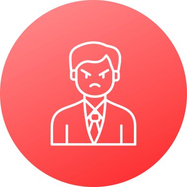 Kırmızı çemberli bir iş adamı..