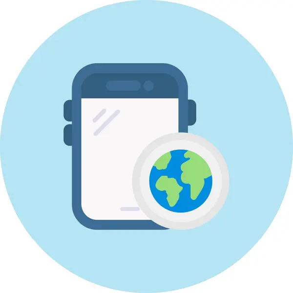 küresel web simgesi, vektör çizim