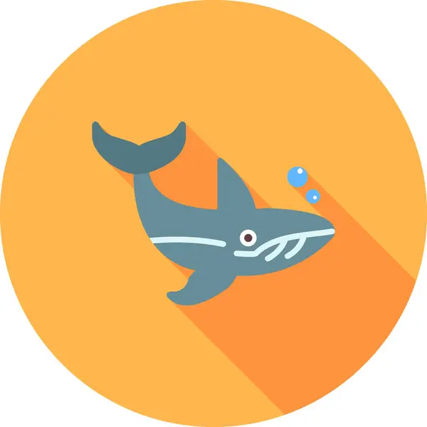 Whale web icon vector illustration