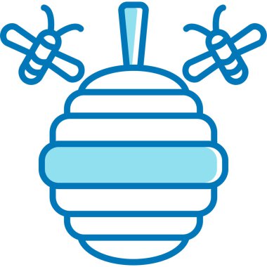 Arı. Web simgesi basit tasarım