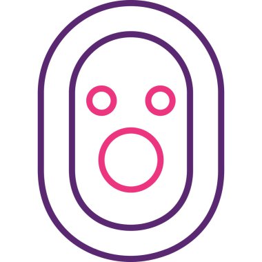 Yüz simgesi vektör illüstrasyonu