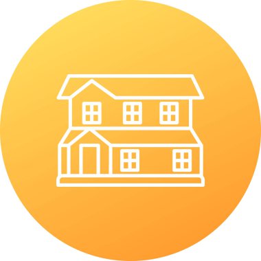 Benzersiz ev vektör simgesi