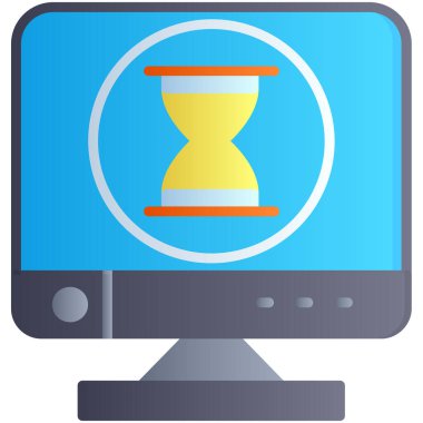 bilgisayar izleyici vektör simgesi