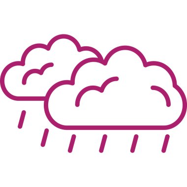 Yağmur simgesi vektör illüstrasyon tasarımı olan bulut