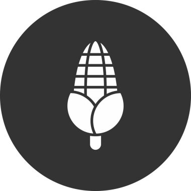 Moda tarzında izole edilmiş mısır simgesi