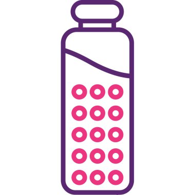 Şişe. Web simgesi basit illüstrasyon