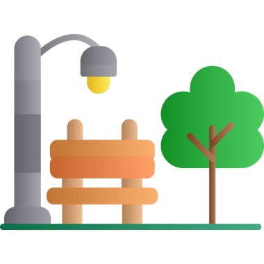 Bahçe ikonu vektör illüstrasyonu