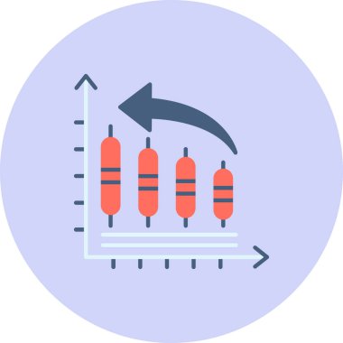 İş ve analiz simgesinin vektör illüstrasyon tasarımı