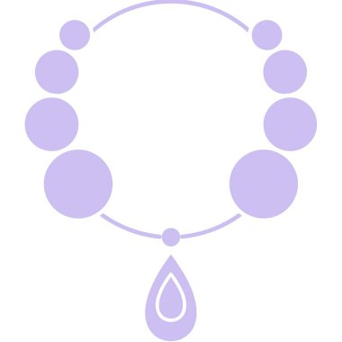 güzel su damlaları çizgi vektör simgesi