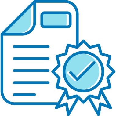 Kontrol listesi simgesi, vektör illüstrasyonu