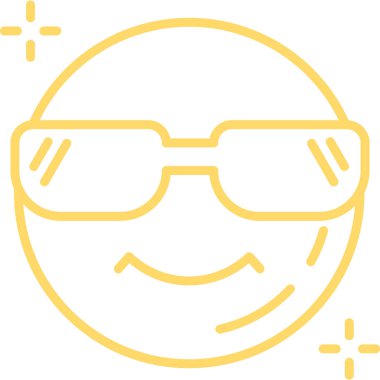 güneş gözlüğü ikonu vektör illüstrasyonu