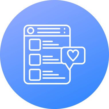 Sohbet simgesi, vektör çizimi