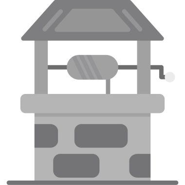 Su ısıtıcı simgesi vektörünün düz tasarımı