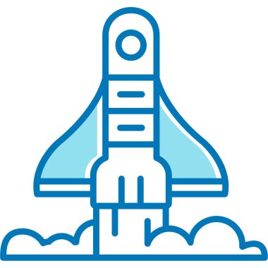 Uzay gemisi kutsal kişilerin resmi, vektör çizim