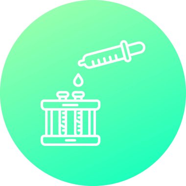 Şırınga simgesi, vektör illüstrasyonu