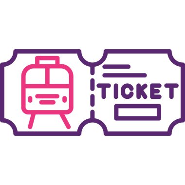 Bilet. Web simgesi basit tasarım