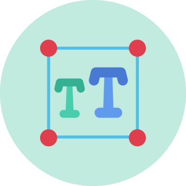 Dijital simgenin vektör modern illüstrasyonu