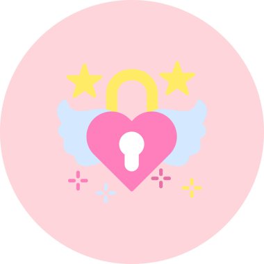 Bir kalp simgesinin vektör illüstrasyonu