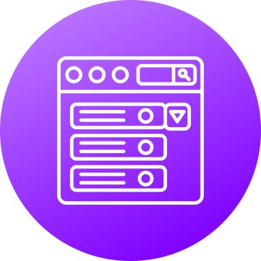 Seo simgesinin vektör illüstrasyonu, seo kavramı