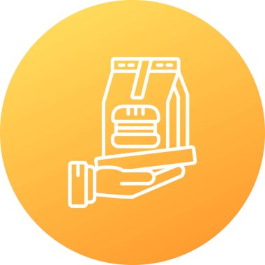 Bir kahve makinesi simgesinin vektör çizimi