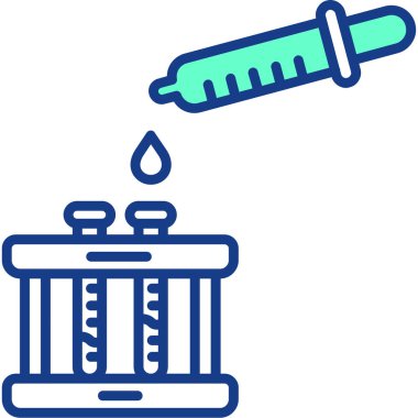 Şırınga. Web simgesi basit illüstrasyon