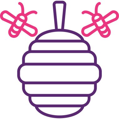 Arı. Web simgesi basit illüstrasyon