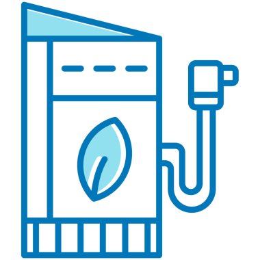 Benzin istasyonu vektör çizimi. benzin istasyonu simgesi.