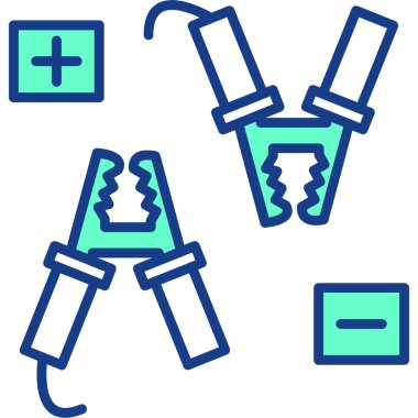 Şırınga ve test tüpü ikonu. İnce çizgi tasarımı. vektör illüstrasyonu.