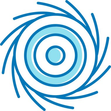 Eş merkezli daireler. Radyal, yayılan çizgiler. soyut dairesel öge