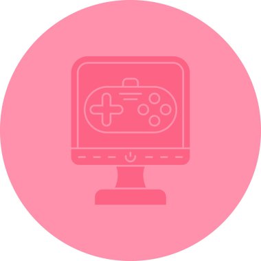 Oyun konsolunun vektör illüstrasyonu