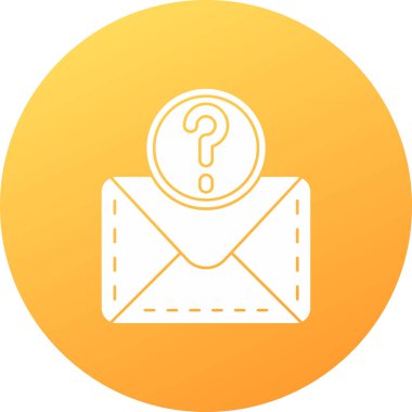 Zarf simgesinin vektör illüstrasyonu