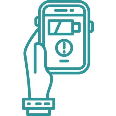 cep telefonu simgesi. vektör illüstrasyonu