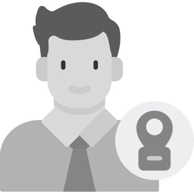 İş adamı simgesi vektör illüstrasyonu