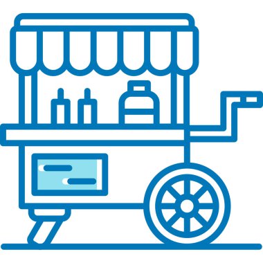 Dükkan. Web simgesi basit illüstrasyon