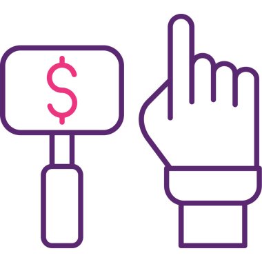 El ele tutuşan dolar işareti