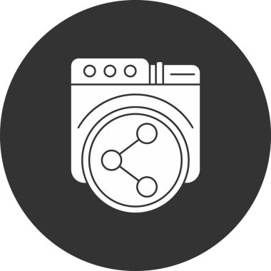 Modern simgenin vektör illüstrasyonu