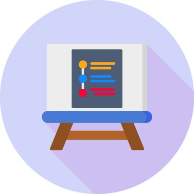 reklam panosu simgesi, vektör illüstrasyonu