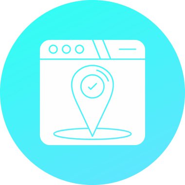 Harita işaretleyici vektör illüstrasyonuName