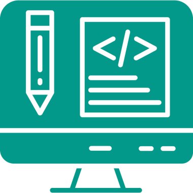 Web tasarım simgesi, vektör illüstrasyonu