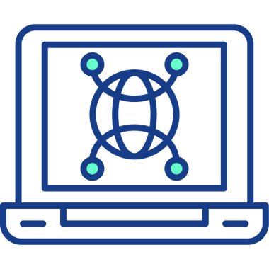 ağ bağlantısı simgesi çizimi