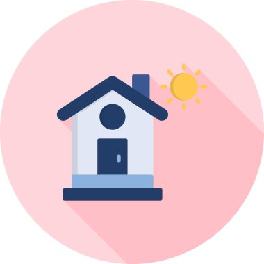 Evin vektör illüstrasyonu