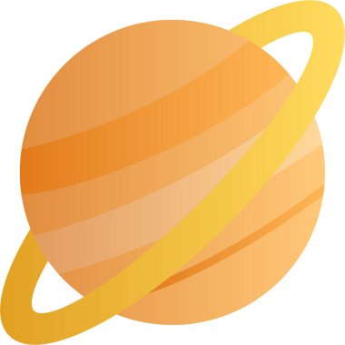 Yıldızlı bir gezegenin vektör çizimi