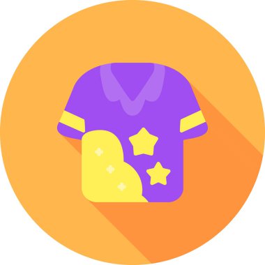 Bir yıldızlı bir simgenin vektör illüstrasyonu