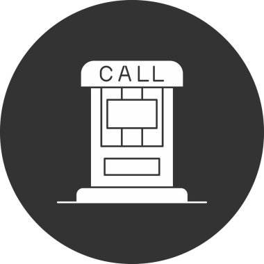 telefon simgesi, basit vektör illüstrasyonu